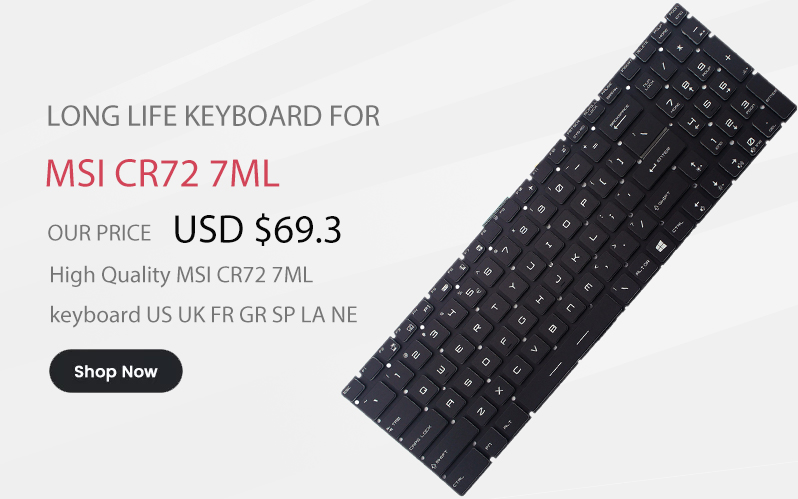 Keyboard for MSI CR72 7ML