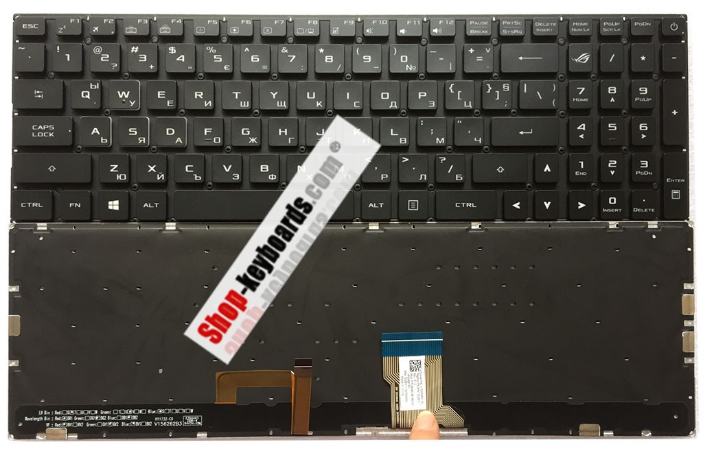Asus ROG Strix GL702VI Keyboard replacement