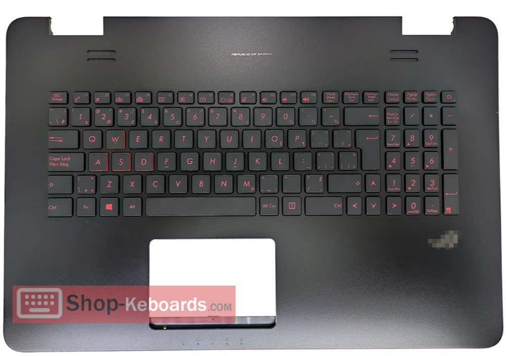 Asus G741JW Keyboard replacement