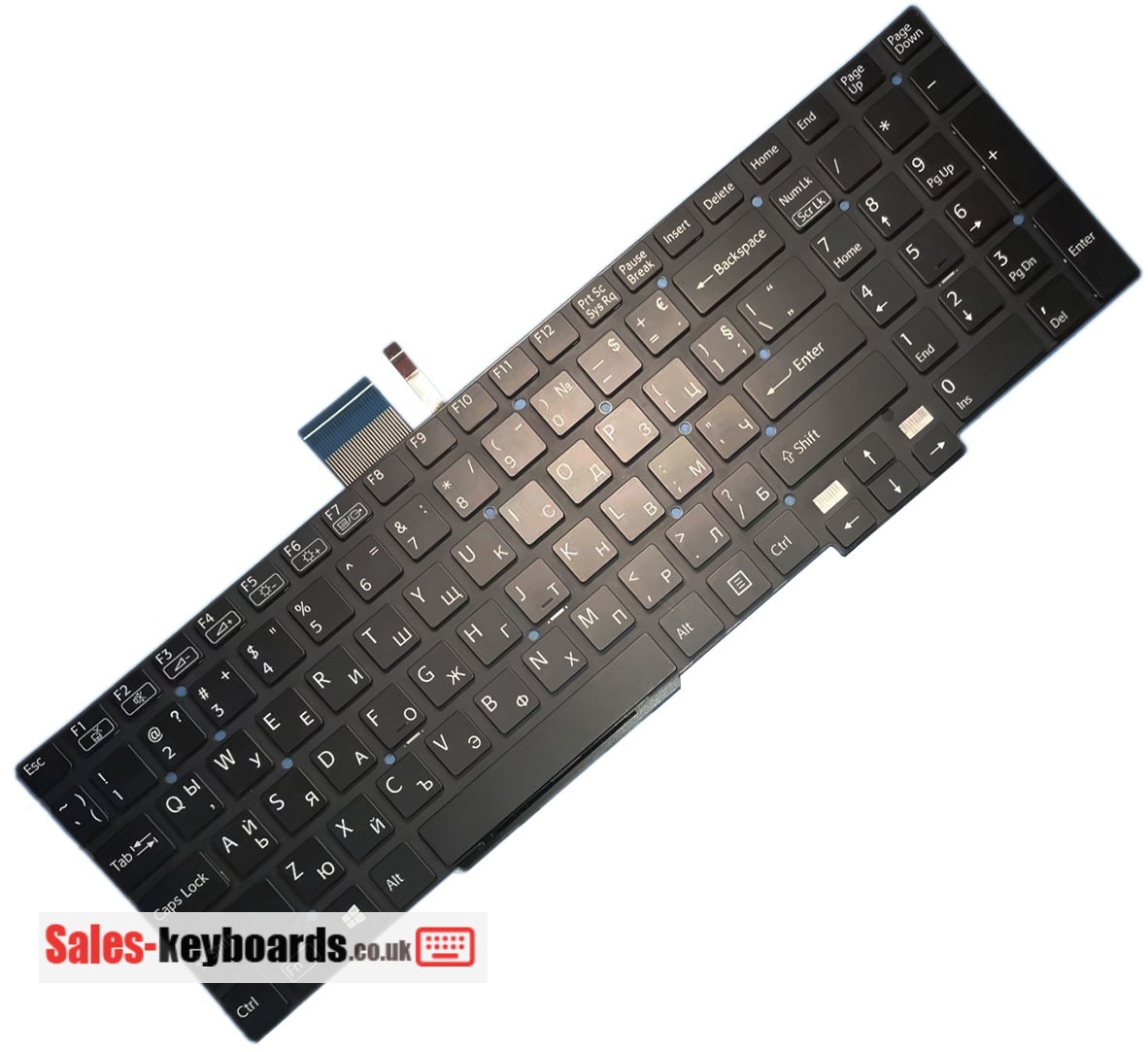 Sony 9Z.N9EBW.00A Keyboard replacement