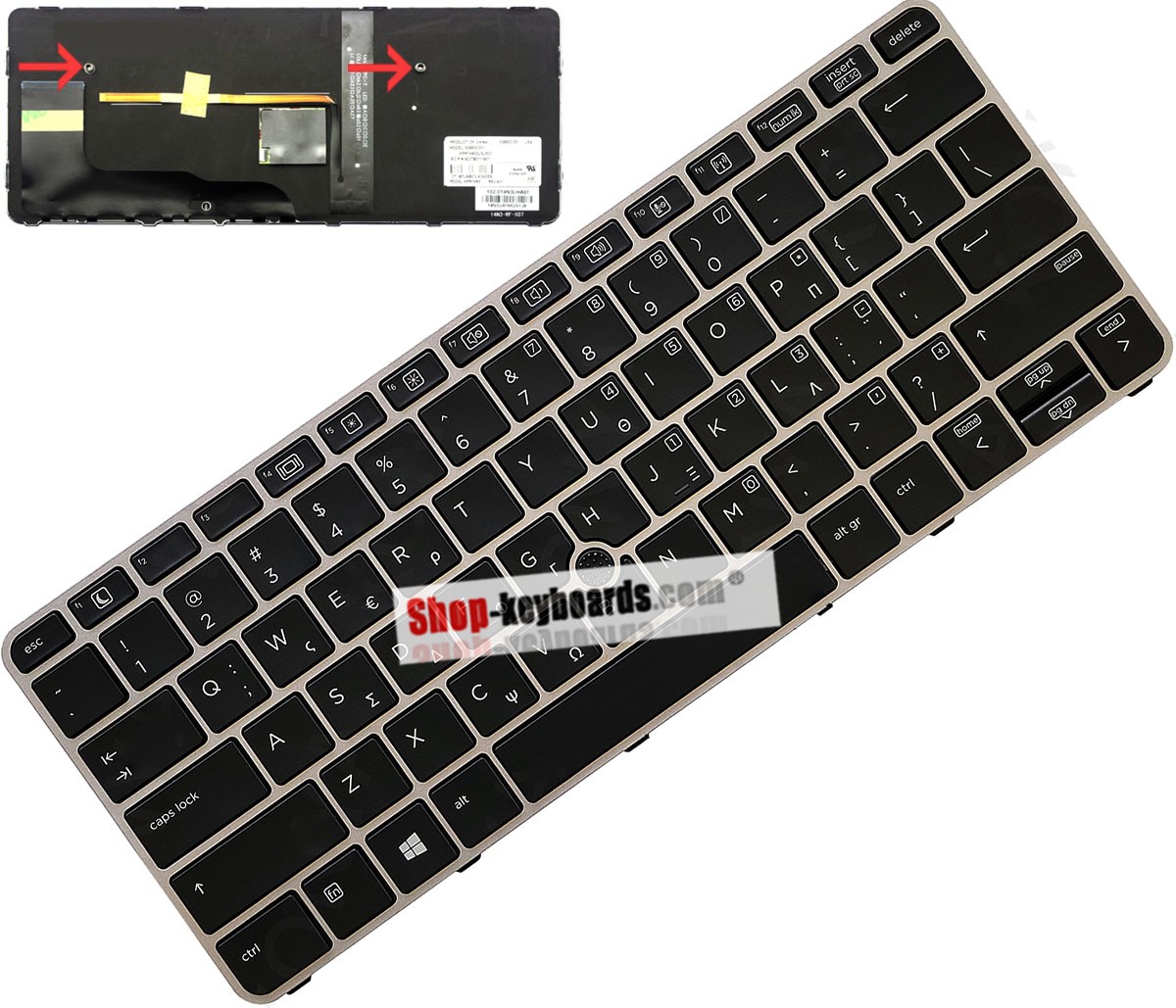 HP 826630-B31 Keyboard replacement