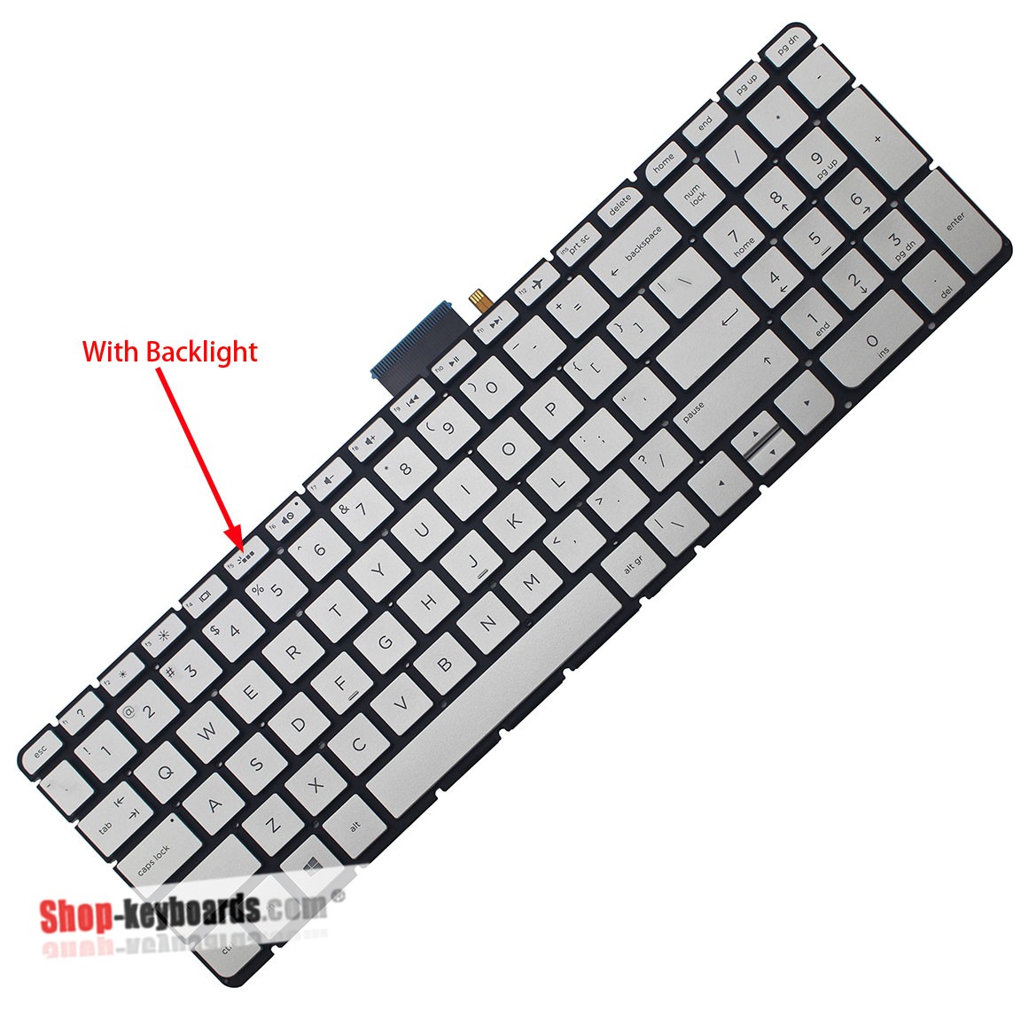 HP 856036-BG1 Keyboard replacement