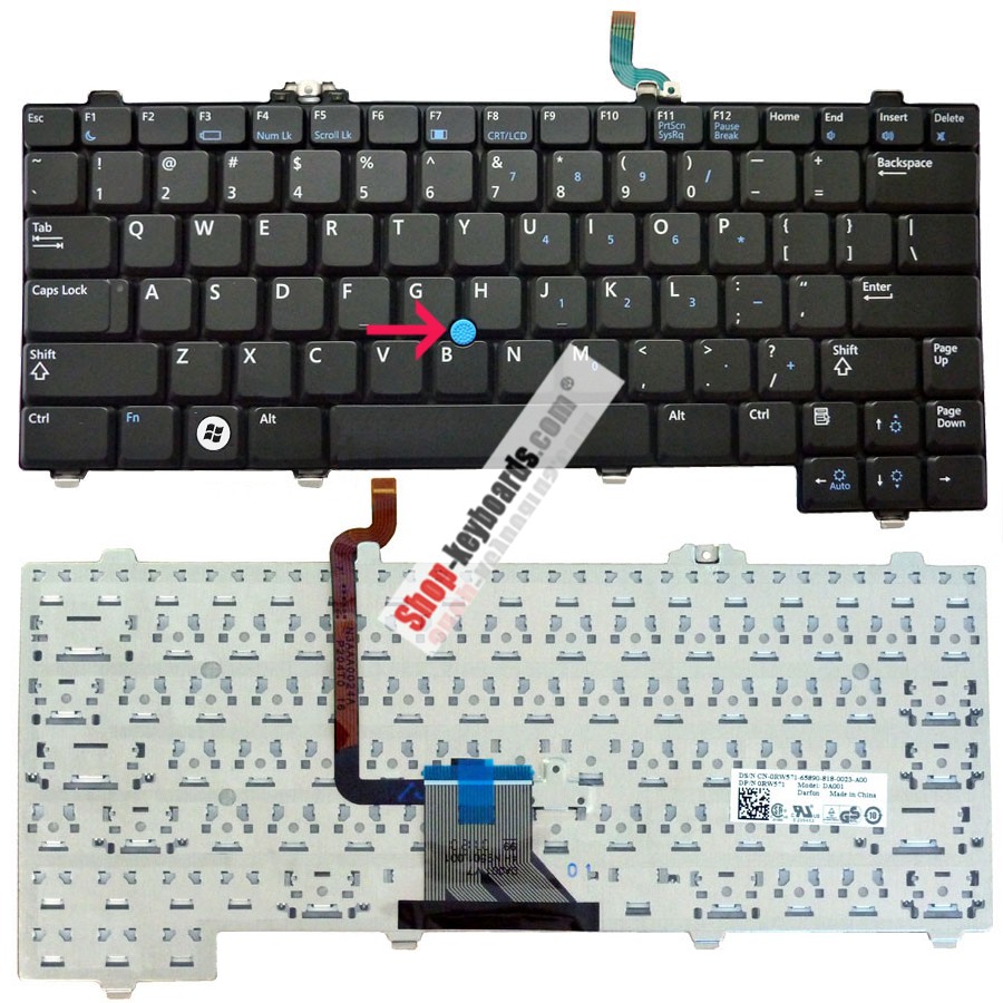 Dell NSK-DA21D Keyboard replacement