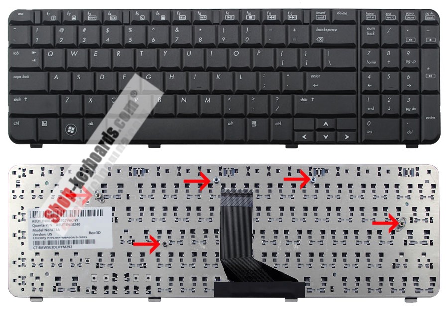 HP NSK-HA60F Keyboard replacement