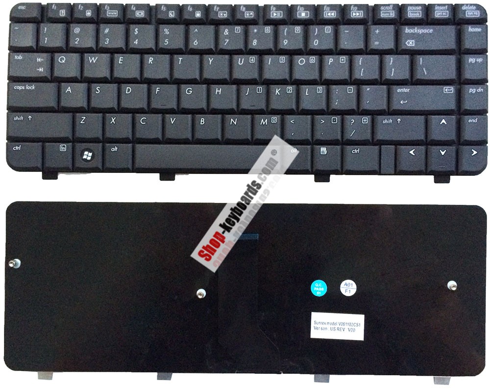 Compaq 586350-BG1 Keyboard replacement