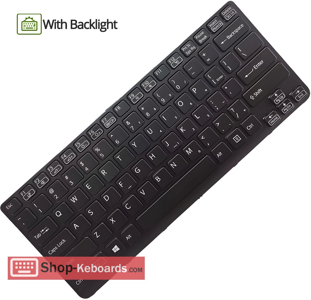 Sony 9Z.N6BBF.E0S Keyboard replacement