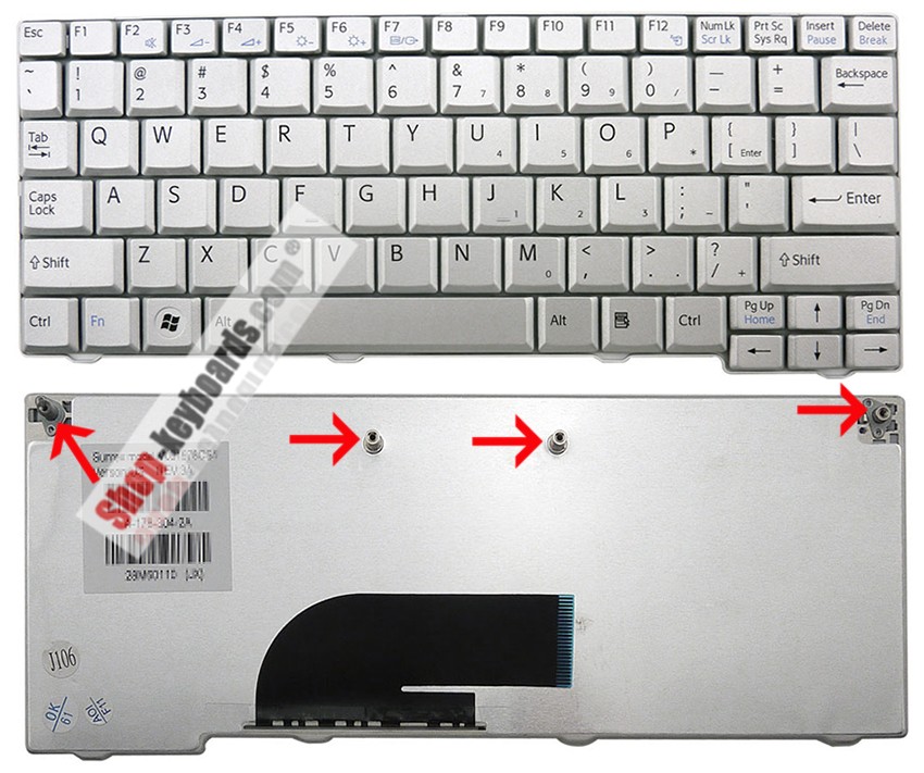 Sony Vaio VPC-M12M1R Keyboard replacement