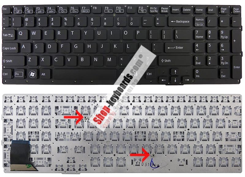 Sony VAIO VPC-SE17GW/B Keyboard replacement