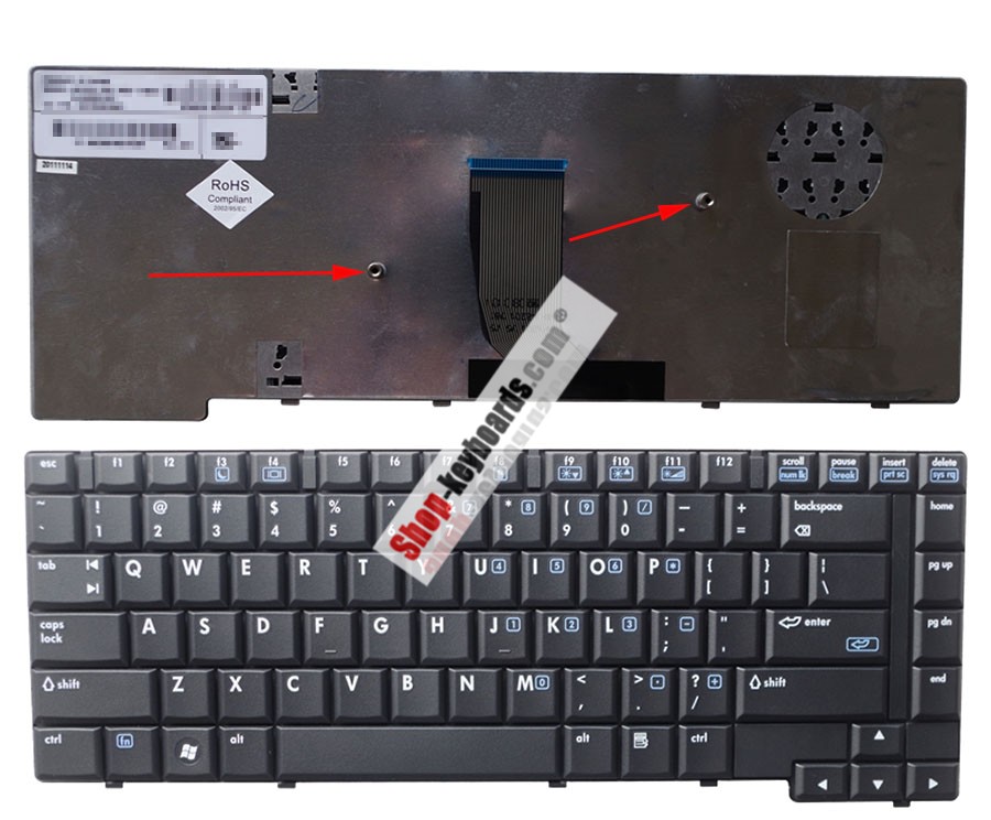HP 9J.N8282.D01 Keyboard replacement