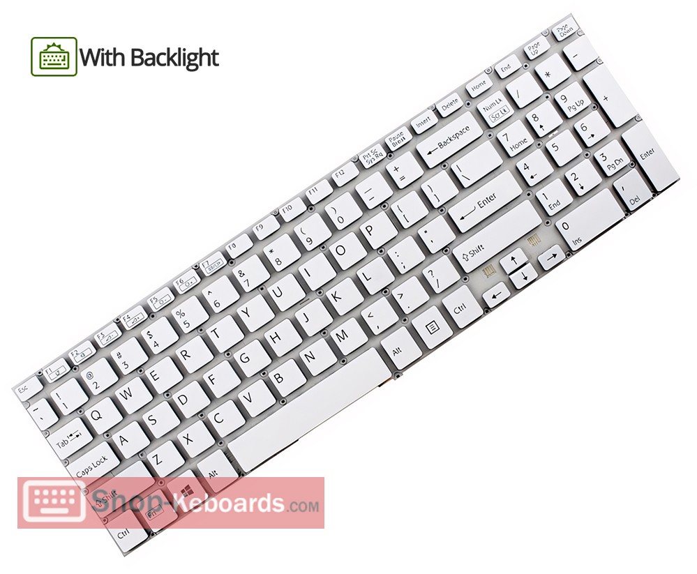 Sony 9Z.NAEBQ.20S Keyboard replacement