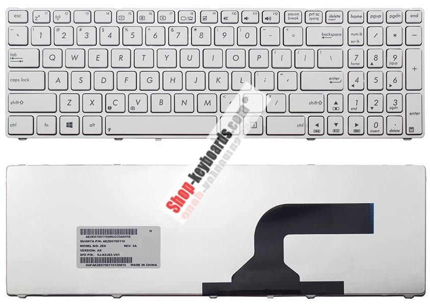Asus 04GNWU1KUK00-3 Keyboard replacement