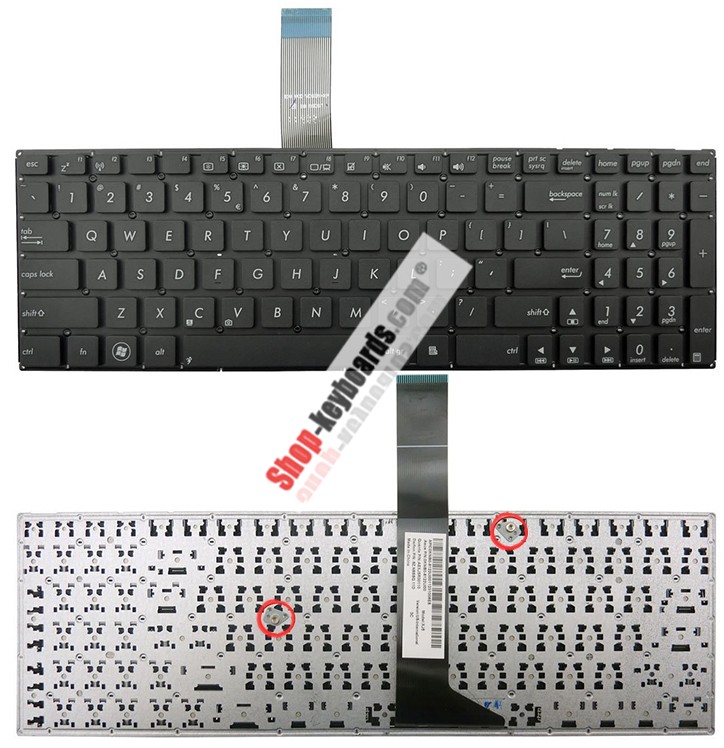 Asus 9J.N2J82.R0U Keyboard replacement