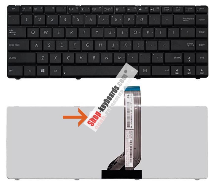 Asus 9J.N1M82.C01 Keyboard replacement