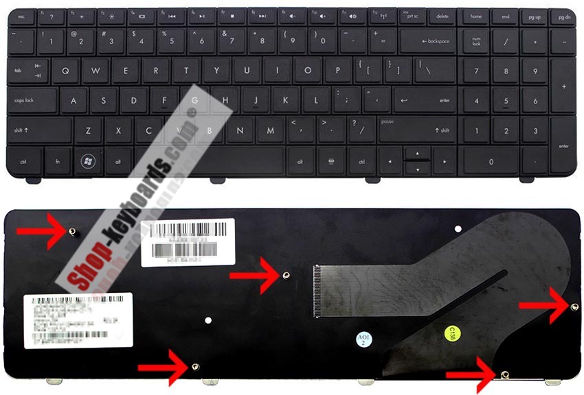 HP g72-b46eb-b46EB  Keyboard replacement