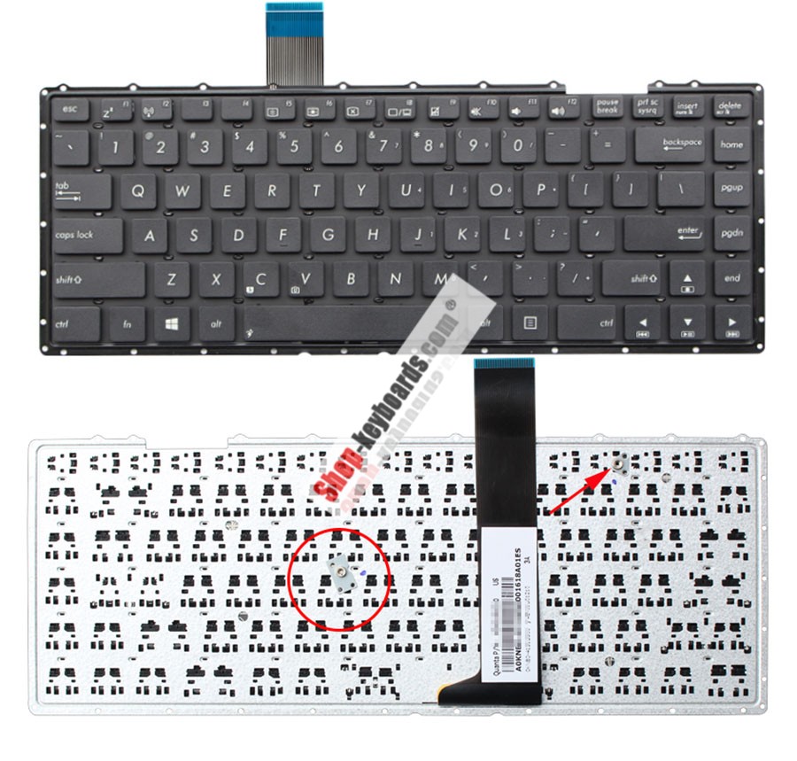 Asus X401U-WX031V Keyboard replacement