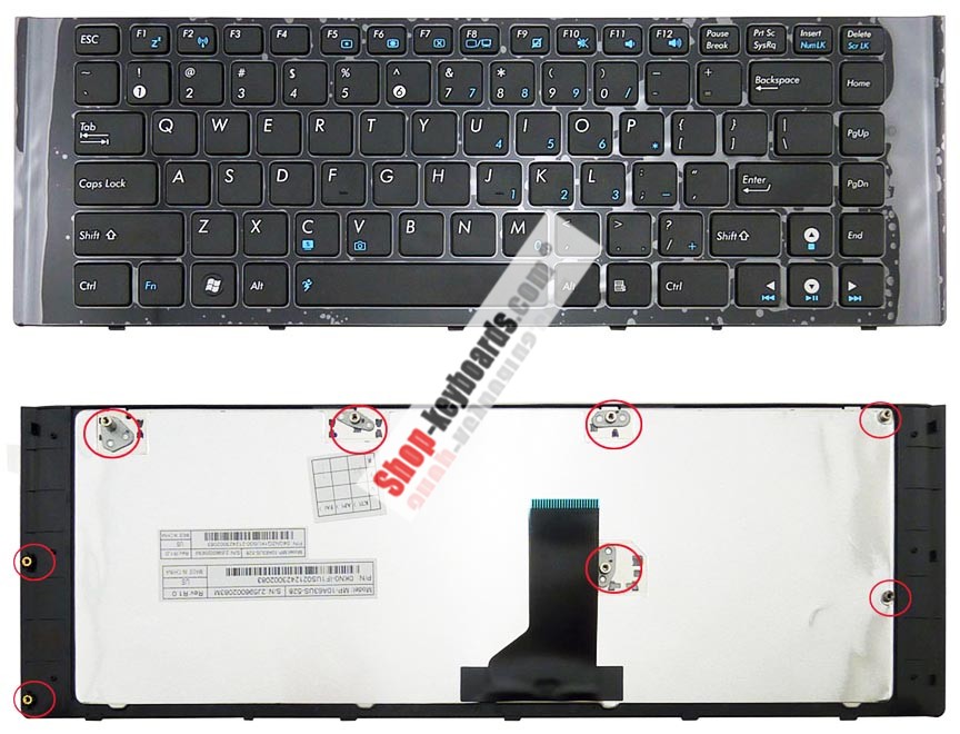 Asus MP-10A63US-528 Keyboard replacement