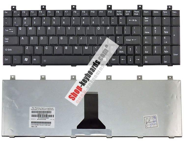Toshiba 9Z.N4PSN.00G Keyboard replacement