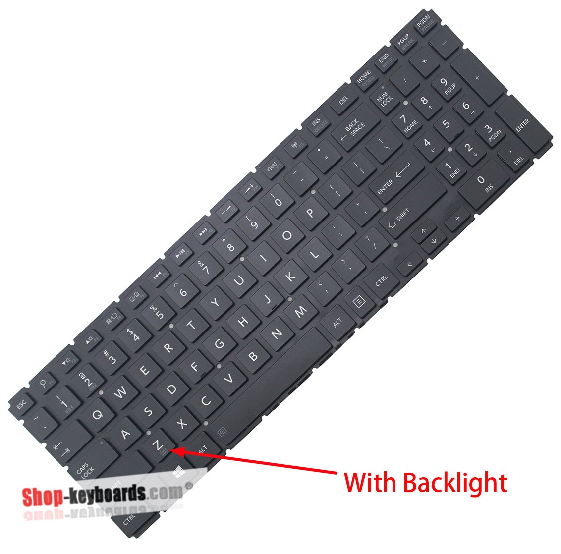 Toshiba AEBLYP00220 Keyboard replacement