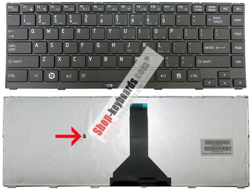 Toshiba MP-12Q53US63561W Keyboard replacement