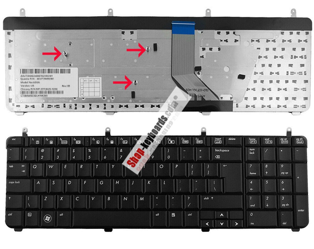 HP 519265-BG1 Keyboard replacement