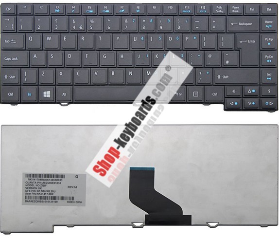 Acer 9Z.N6HPW.30G Keyboard replacement
