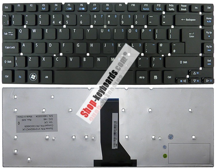 Acer ASPIRE ES1-511-C3PF  Keyboard replacement