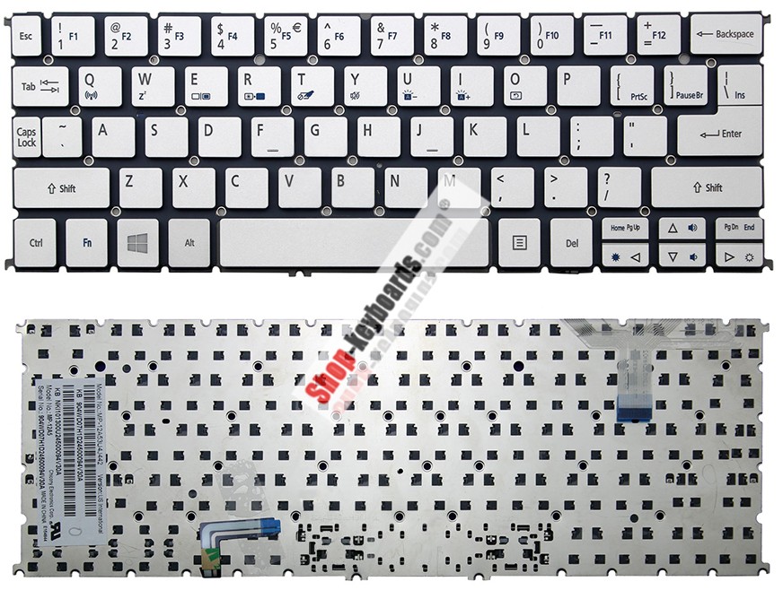 Acer Aspire S7-191-53314G25ass Keyboard replacement