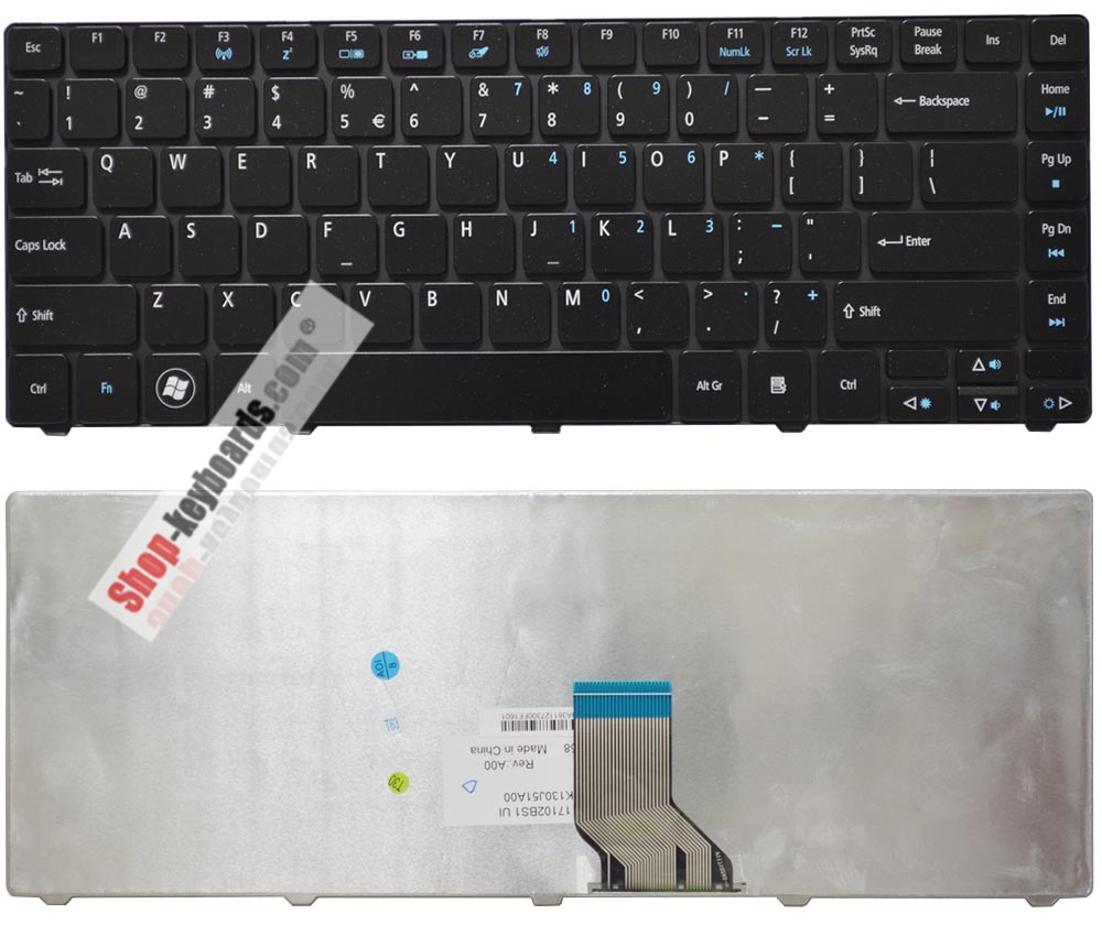 Acer TravelMate TimelineX 8481G Keyboard replacement
