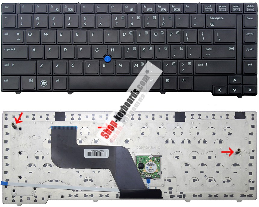 HP 598042-D61 Keyboard replacement