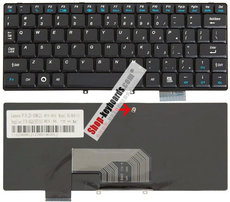 Lenovo IdeaPad S10C Keyboard replacement