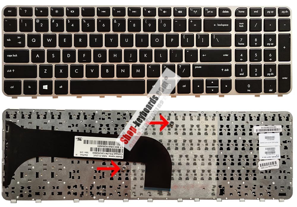 HP ENVY m6-1182eg Keyboard replacement