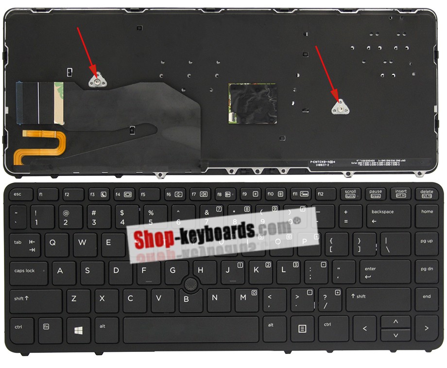 HP 9Z.N9JBV.20E Keyboard replacement