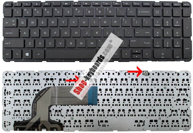 HP 758027-061 Keyboard replacement