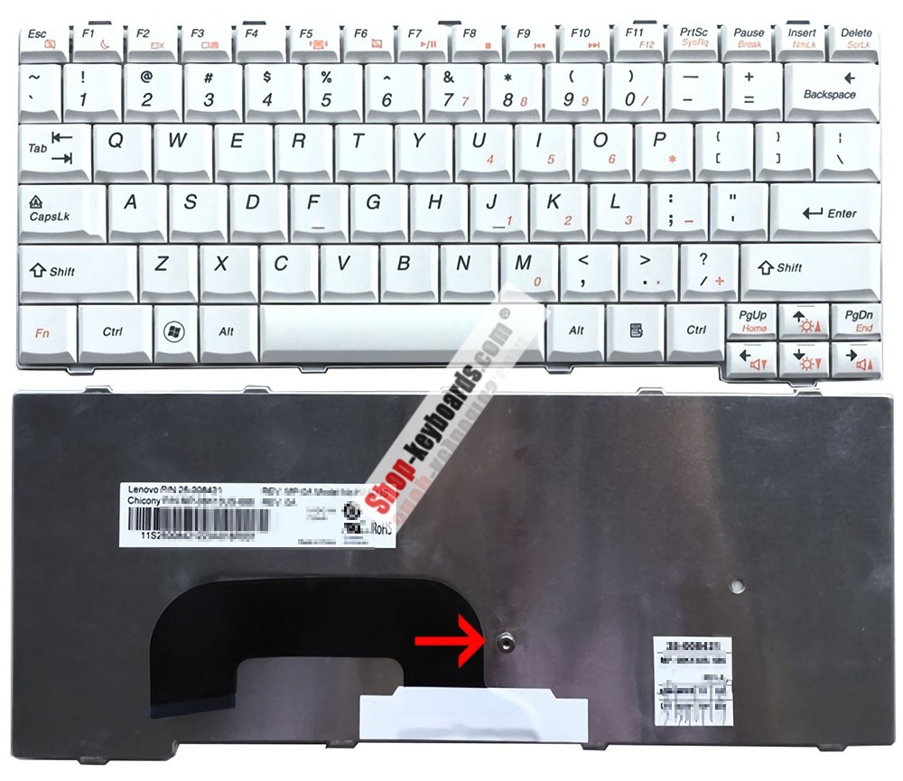 Lenovo MP-08K16P0-6861 Keyboard replacement