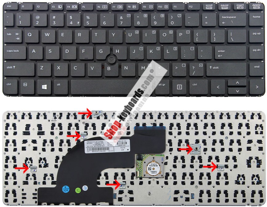 HP V139426BS1 Keyboard replacement