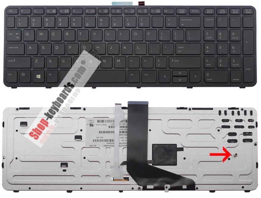 HP PK130TK1A00 Keyboard replacement