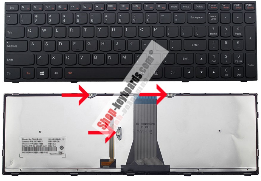 Lenovo 5N20J15423  Keyboard replacement