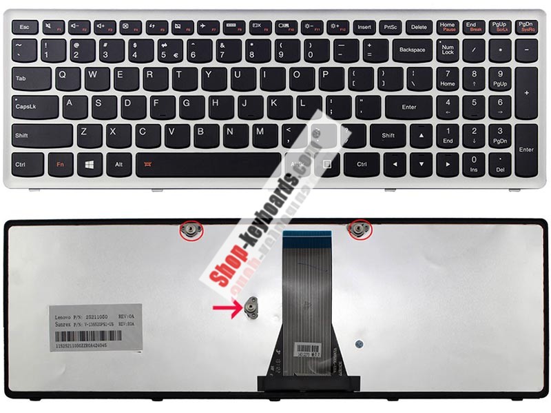Lenovo MP-12U73US-686 Keyboard replacement