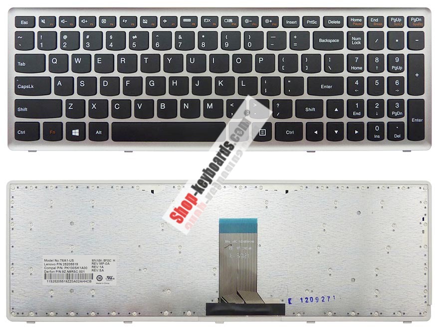 Lenovo PK130SK1A10 Keyboard replacement