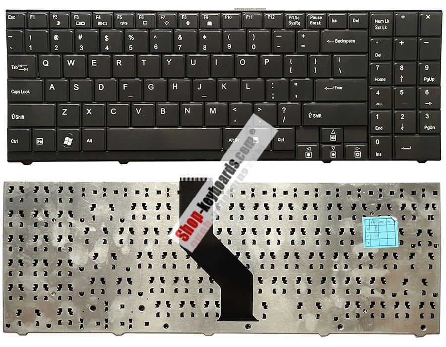 Medion Akoya P7611 Keyboard replacement