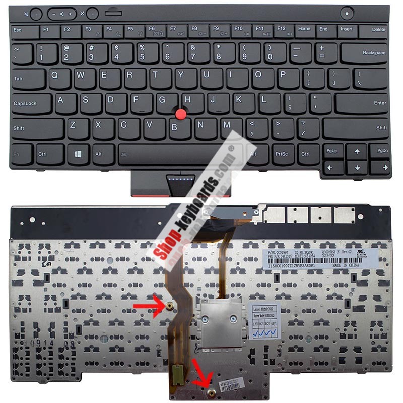 Lenovo MP-11C23SU-3871W Keyboard replacement