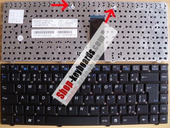 CNY 6-80-W2440-332-1 Keyboard replacement