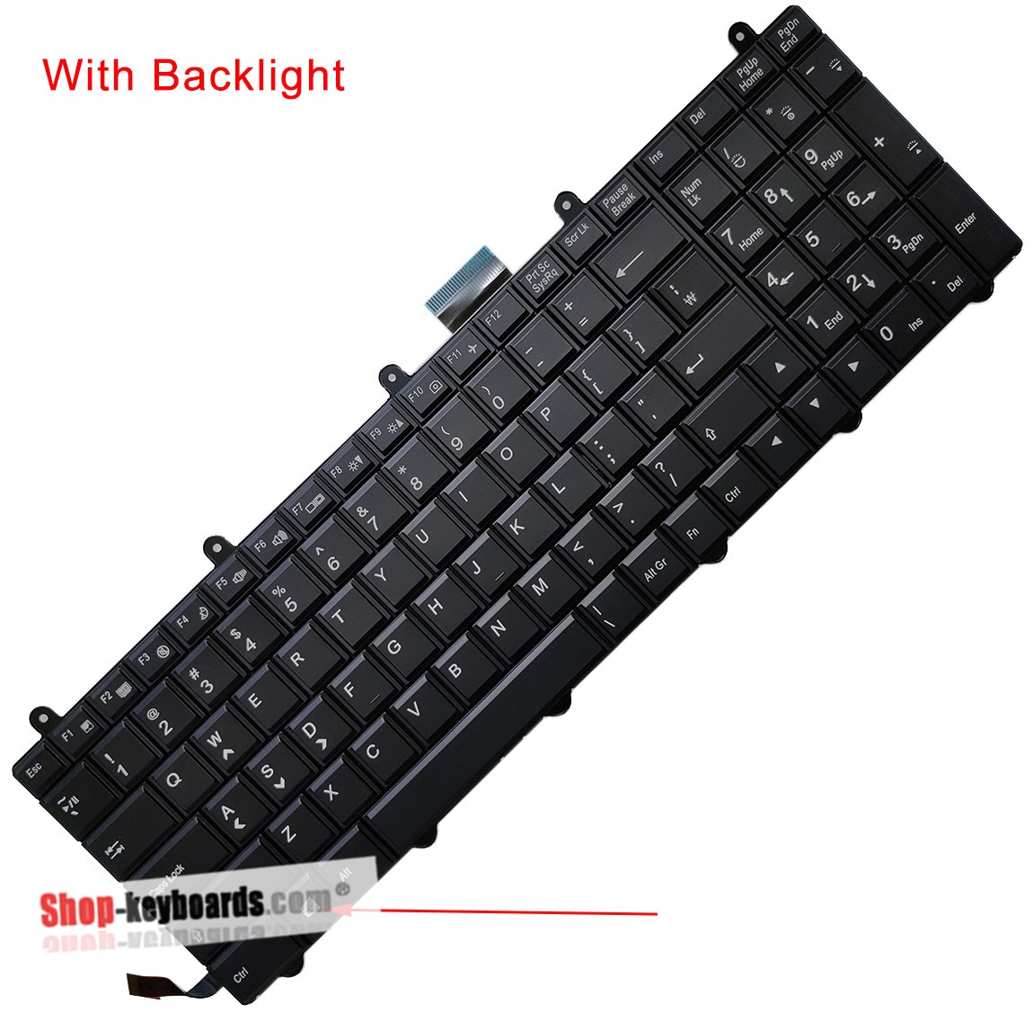 Clevo P570WM3 Keyboard replacement