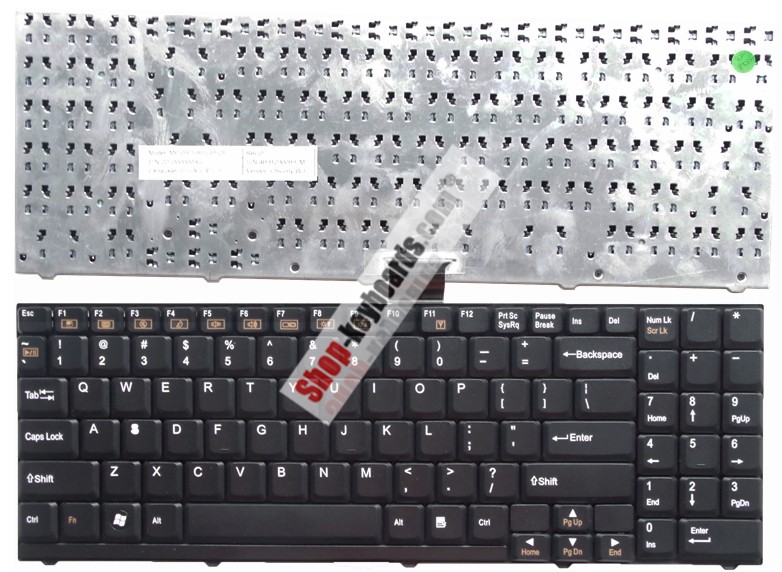 Clevo M570 Keyboard replacement