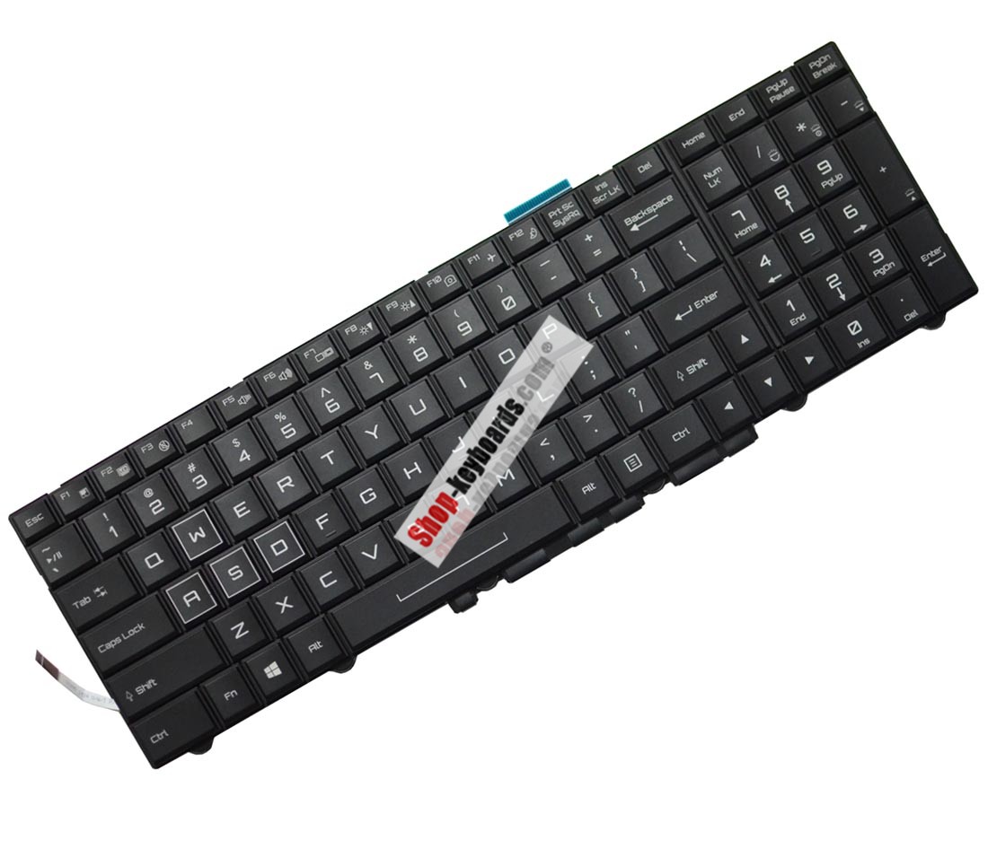 Clevo TERRANS FORCE X799 980M G79K Keyboard replacement