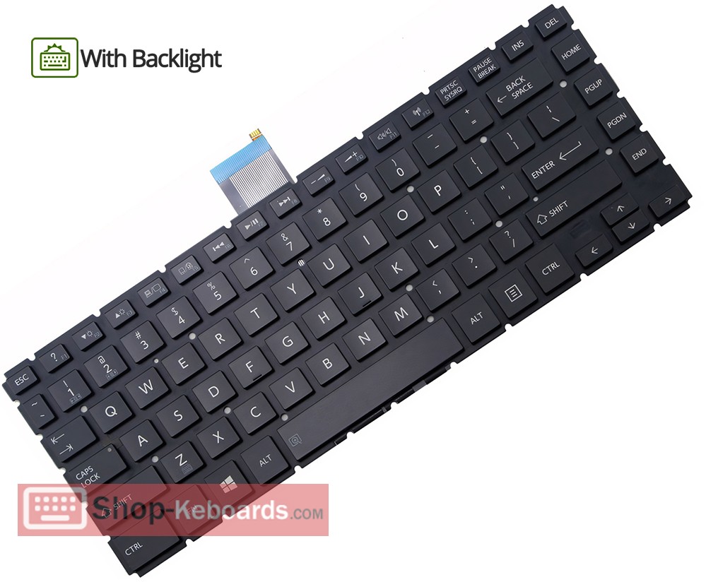 Toshiba V148162AK1 Keyboard replacement