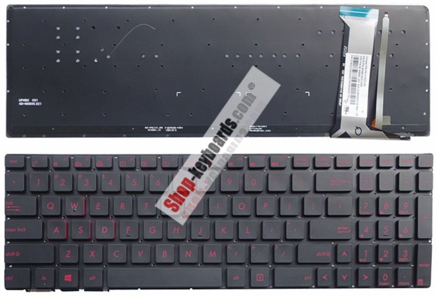 Asus 9Z.N8BBL.Q0U Keyboard replacement
