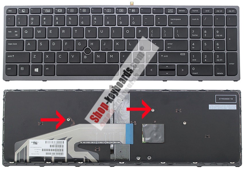 HP 848311-BB1 Keyboard replacement