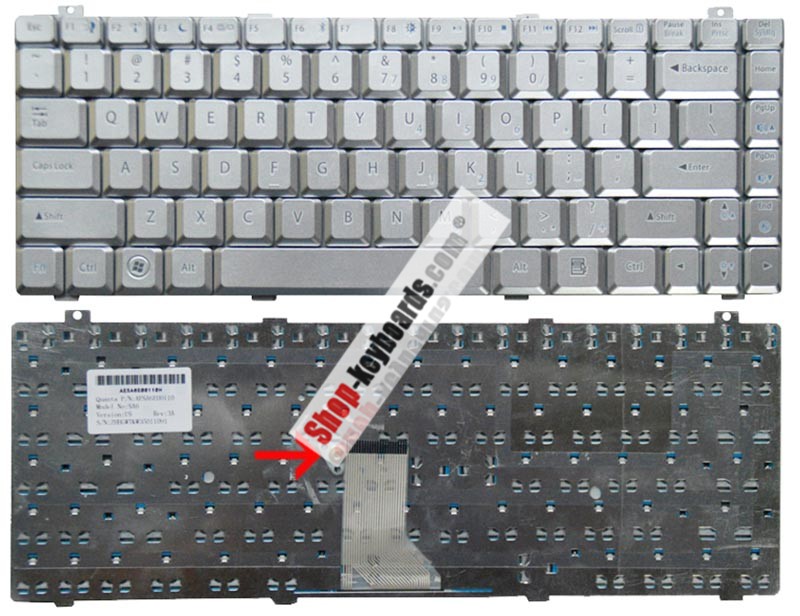 Gateway MP-07A43US-839 Keyboard replacement