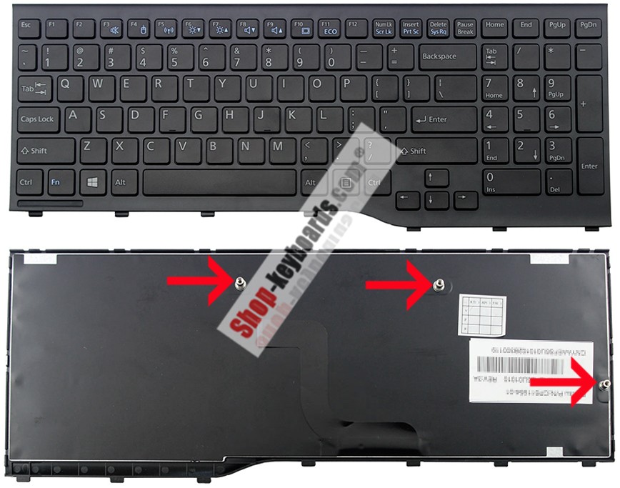 Fujitsu CP611954-01 Keyboard replacement